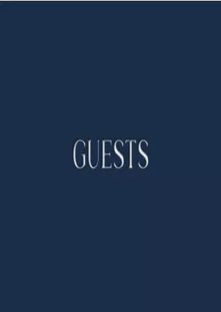 Download Book [PDF] Guest Book: Navy Blue Midnight Guest Book for Wedding Reception, Holiday Vacation Home, Retirement,