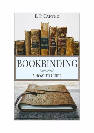 PDF/READ Bookbinding: A How To Guide