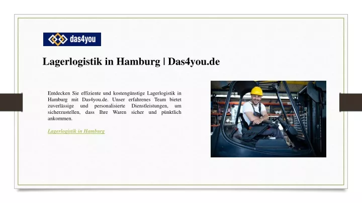 lagerlogistik in hamburg das4you de