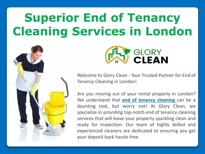 superior end of tenancy cleaning services