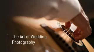 what is your opinion about wedding photography in kochi?