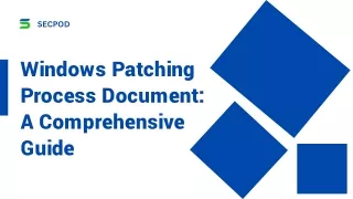 Windows Patching Process Document A Comprehensive Guide