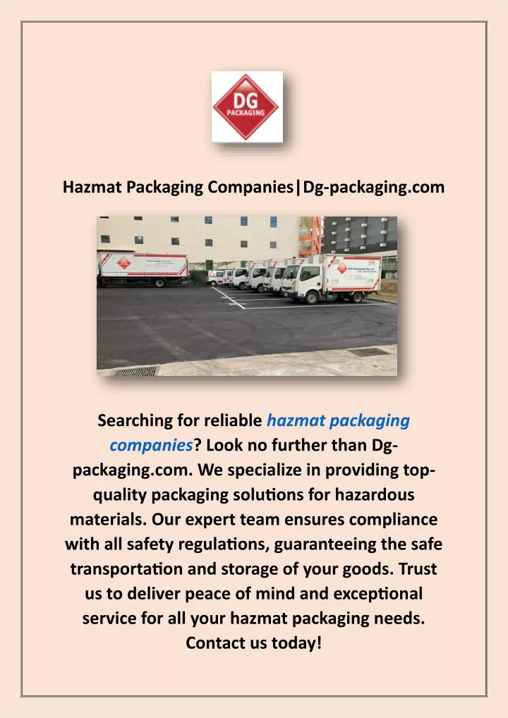 hazmat packaging companies dg packaging com