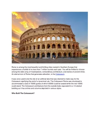 Colosseum Rome (1)
