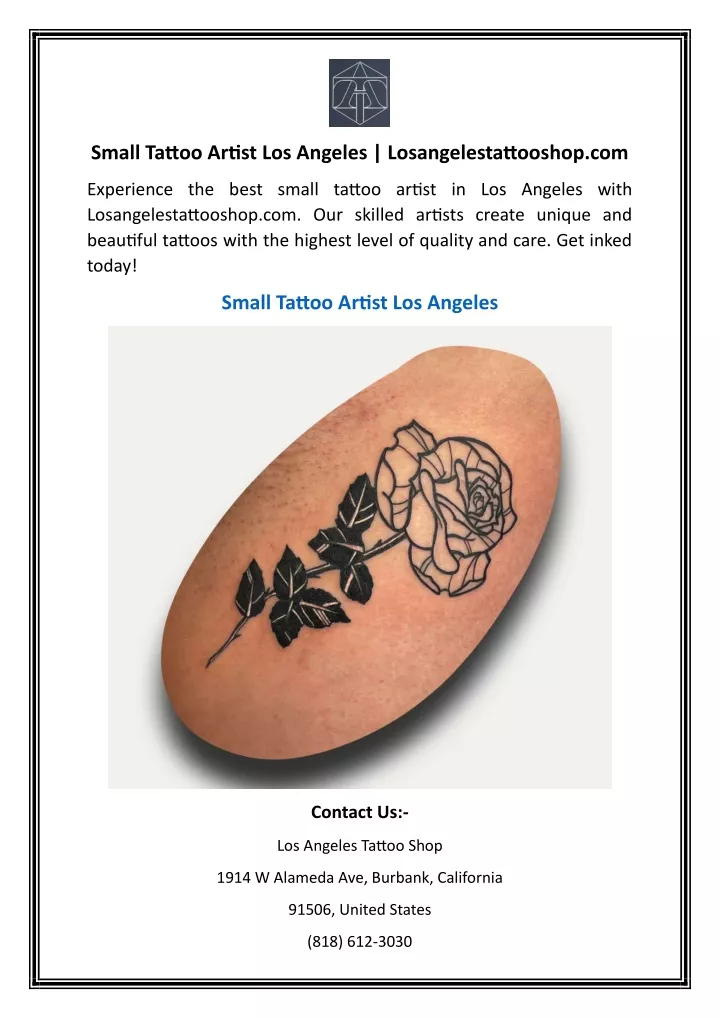 small tattoo artist los angeles