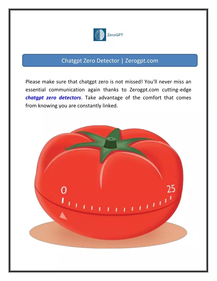 chatgpt zero detector zerogpt com