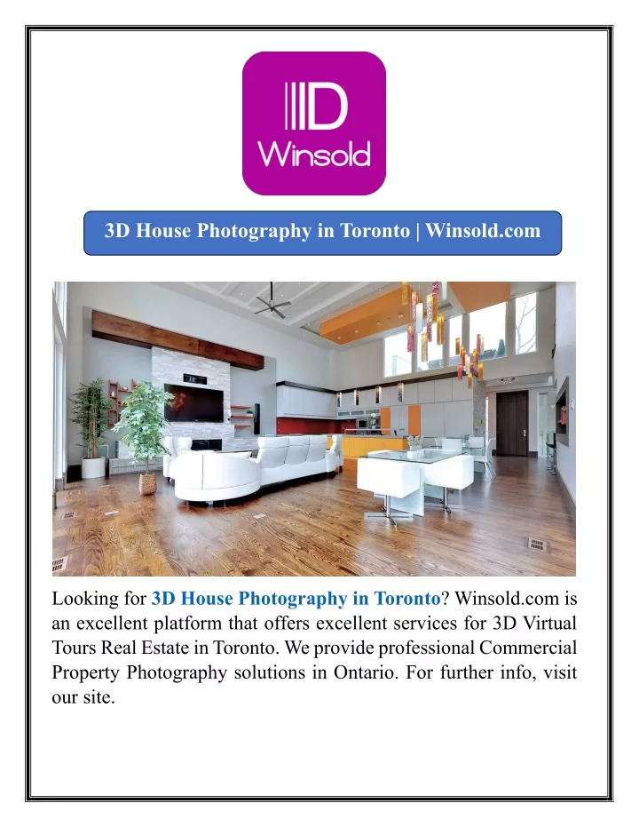 3d house photography in toronto winsold com