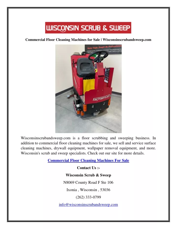 commercial floor cleaning machines for sale