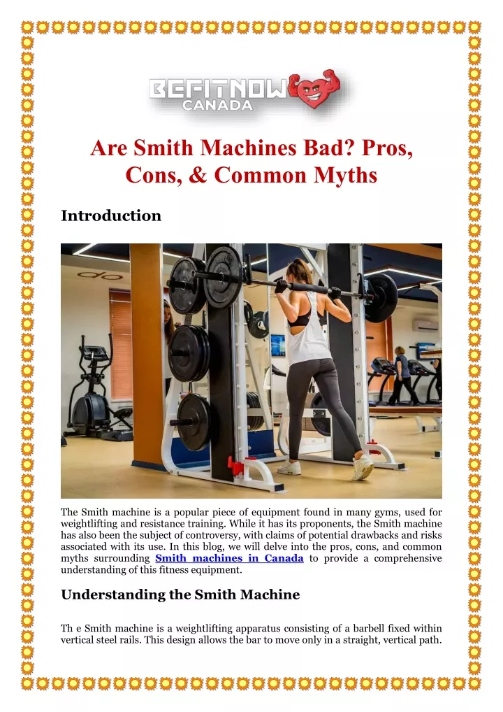 are smith machines bad pros cons common myths