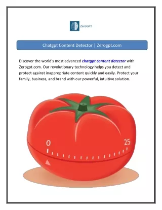 chatgpt content detector zerogpt com