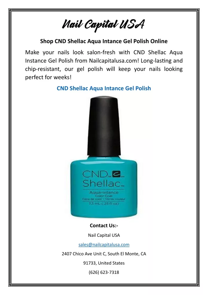 shop cnd shellac aqua intance gel polish online