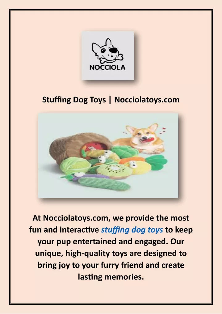 stuffing dog toys nocciolatoys com