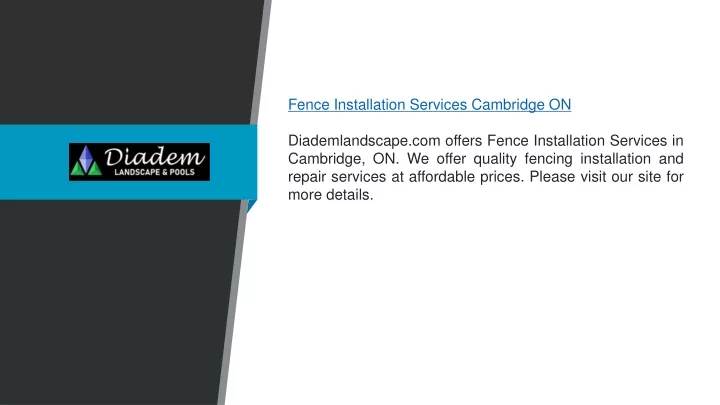 fence installation services cambridge