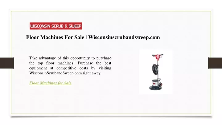 floor machines for sale wisconsinscrubandsweep com