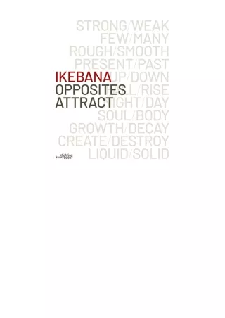 book download Ikebana. Opposites Attract