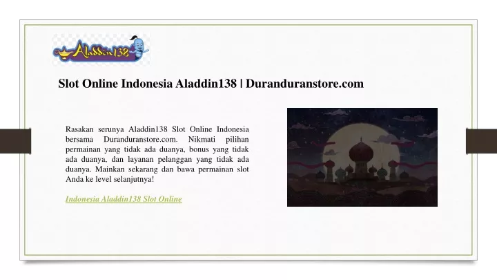 slot online indonesia aladdin138 duranduranstore