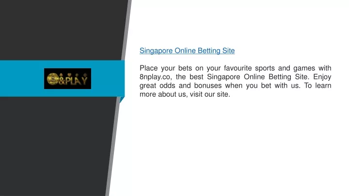 singapore online betting site place your bets