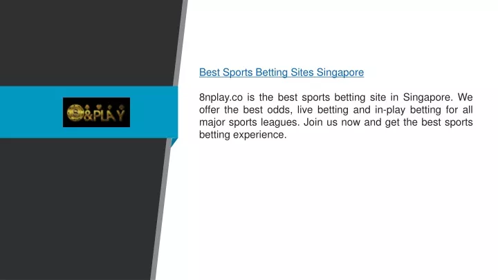 best sports betting sites singapore 8nplay