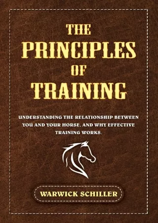 [PDF] DOWNLOAD The Principles of Training: Understanding The Relationship Between You and