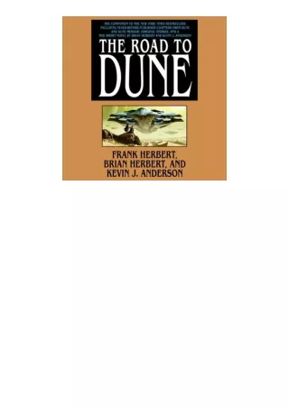 pdf download The Road to Dune