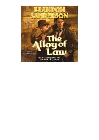 download pdf The Alloy of Law: A Mistborn Novel
