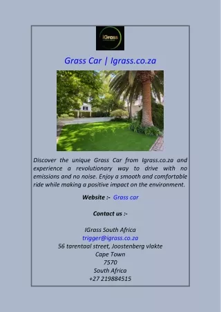 grass car igrass co za