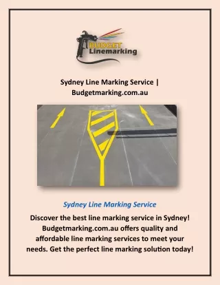 Sydney Line Marking Service