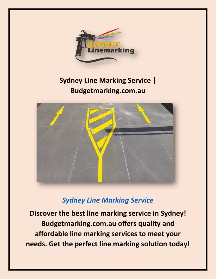 sydney line marking service budgetmarking com au