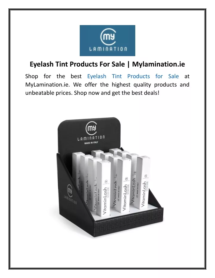 eyelash tint products for sale mylamination ie