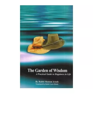 book download The Garden of Wisdom - English - Rav Shalom Arush (A Practical Guide to Happiness in Life)
