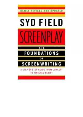 book download Screenplay: The Foundations of Screenwriting