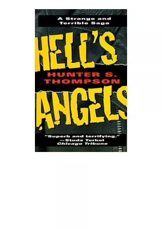 book download Hell's Angels: A Strange and Terrible Saga