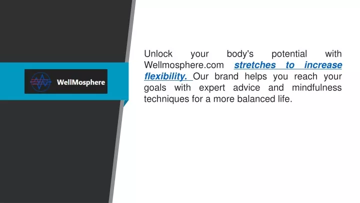 unlock your body s potential with wellmosphere