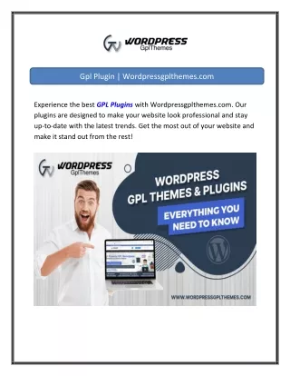 Gpl Plugin  Wordpressgplthemes.com