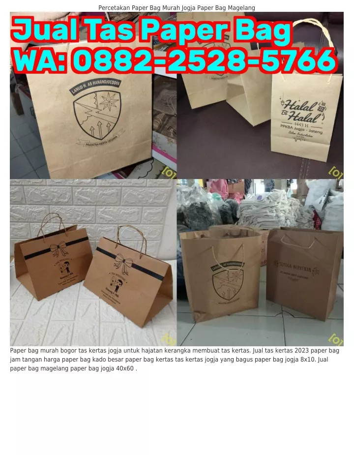 percetakan paper bag murah jogja paper