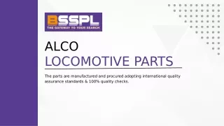 ALCO Locomotive Spare Parts Manufacturers & Suppliers