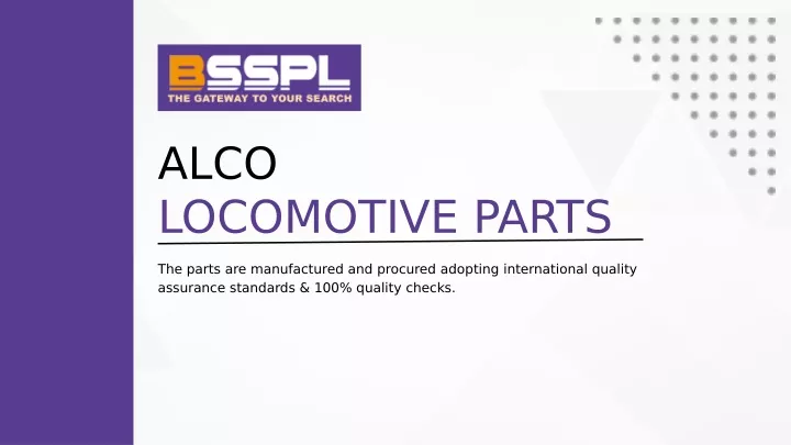alco locomotive parts