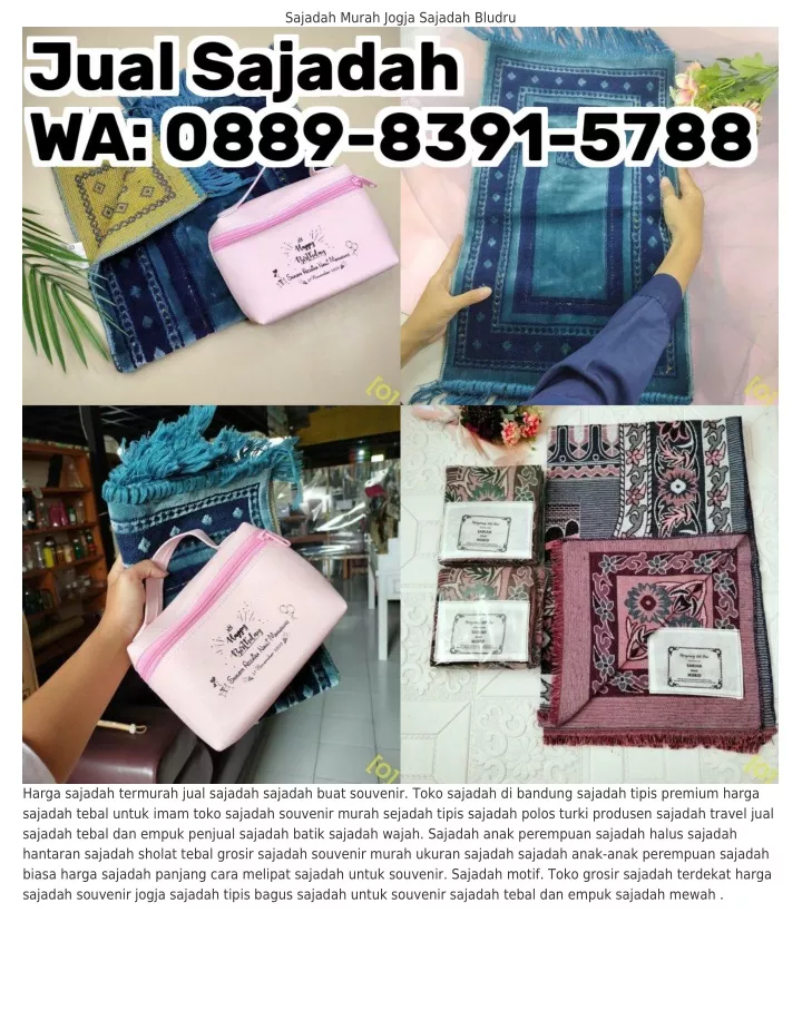 sajadah murah jogja sajadah bludru