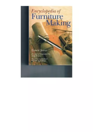 ebook download Encyclopedia of Furniture Making