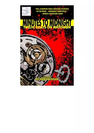 download ebook Minutes to Midnight: Twelve Essays on Watchmen