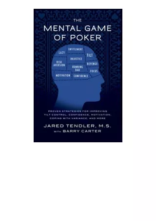 kindle book The Mental Game of Poker: Proven Strategies For Improving Tilt Control, Confidence, Motivation, Coping with