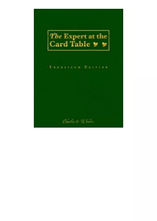 pdf download The Expert at the Card Table
