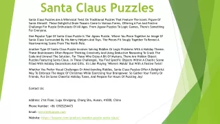 Santa Claus Puzzles