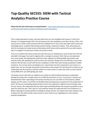 top quality sec555 siem with tactical analytics
