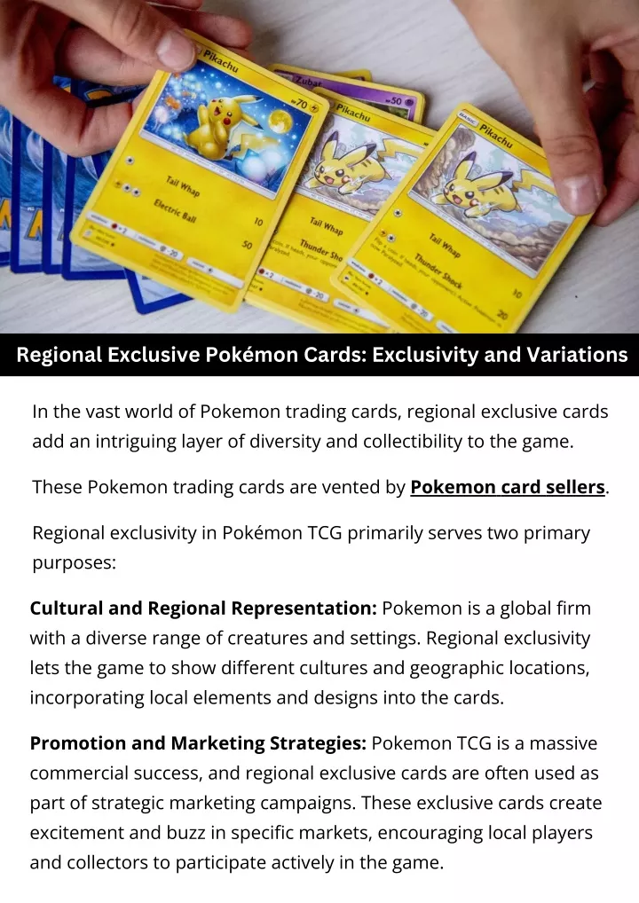 regional exclusive pok mon cards exclusivity