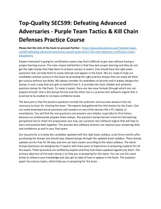 top quality sec599 defeating advanced adversaries
