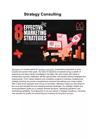 strategy consulting