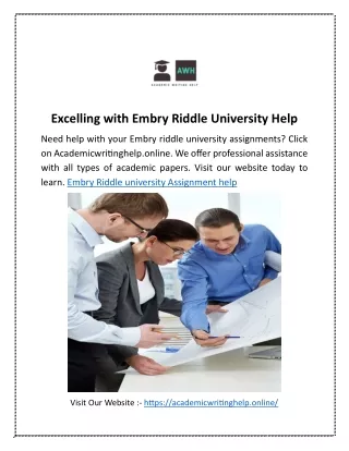 Excelling with Embry Riddle University Help