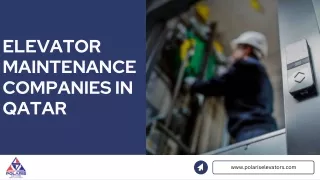 elevator maintenance companies in qatar