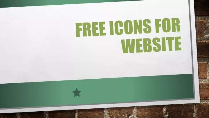 free icons for website